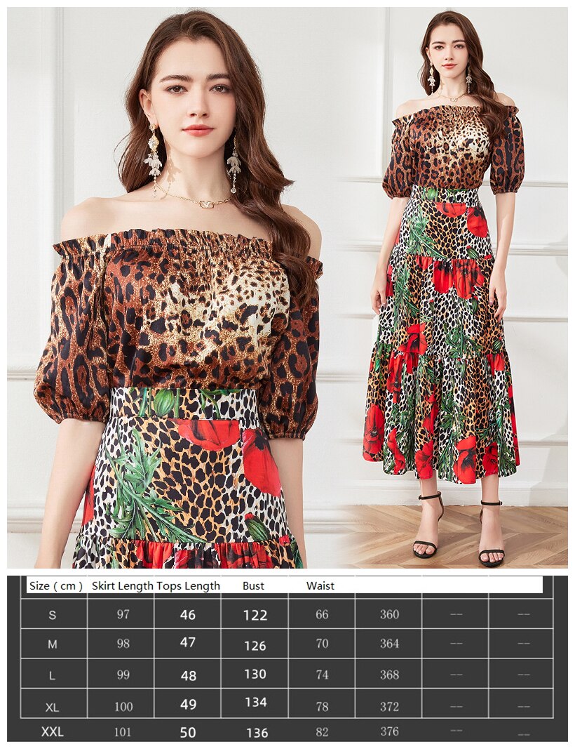 Summer Floral Dress Sets Women 2 Piece Outfit Sexy Slim Tops and Skirt Party Set Suspender Strap Suit Ballgown Frocks