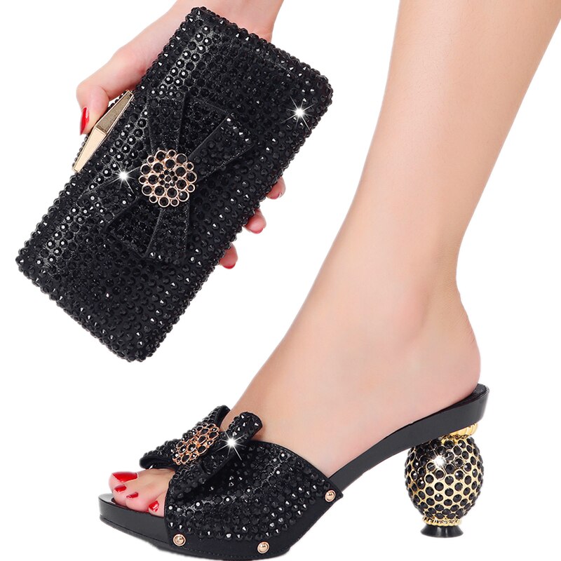 Diamond Ladies Slippers New Popular High Heels Spring Summer Plus Size Suitable for Wedding Party Birthday Ball Wear