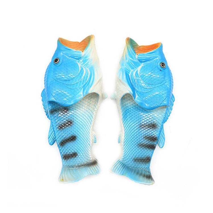 Lobster Slippers Men Funny Animal Summer Flip Flops Cute Beach Shower Casual Shoes Women Unisex Big Size Soft Home Slippers Blue