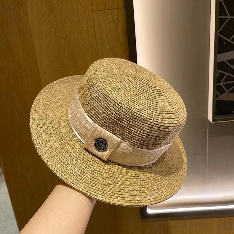 hats for women beach Golf cap Luxury trucker straw hat sunhat summer new Visor panama Fashion elegant Women's hats designer 2 56-58cm