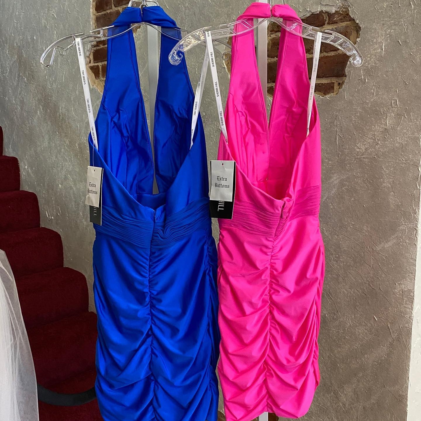 Halter Mini Cocktail NYE Dress Lady New Year Formal Event Party Gown Draped Crepe Sexy Club Night Wear Graduation Hoco Gala