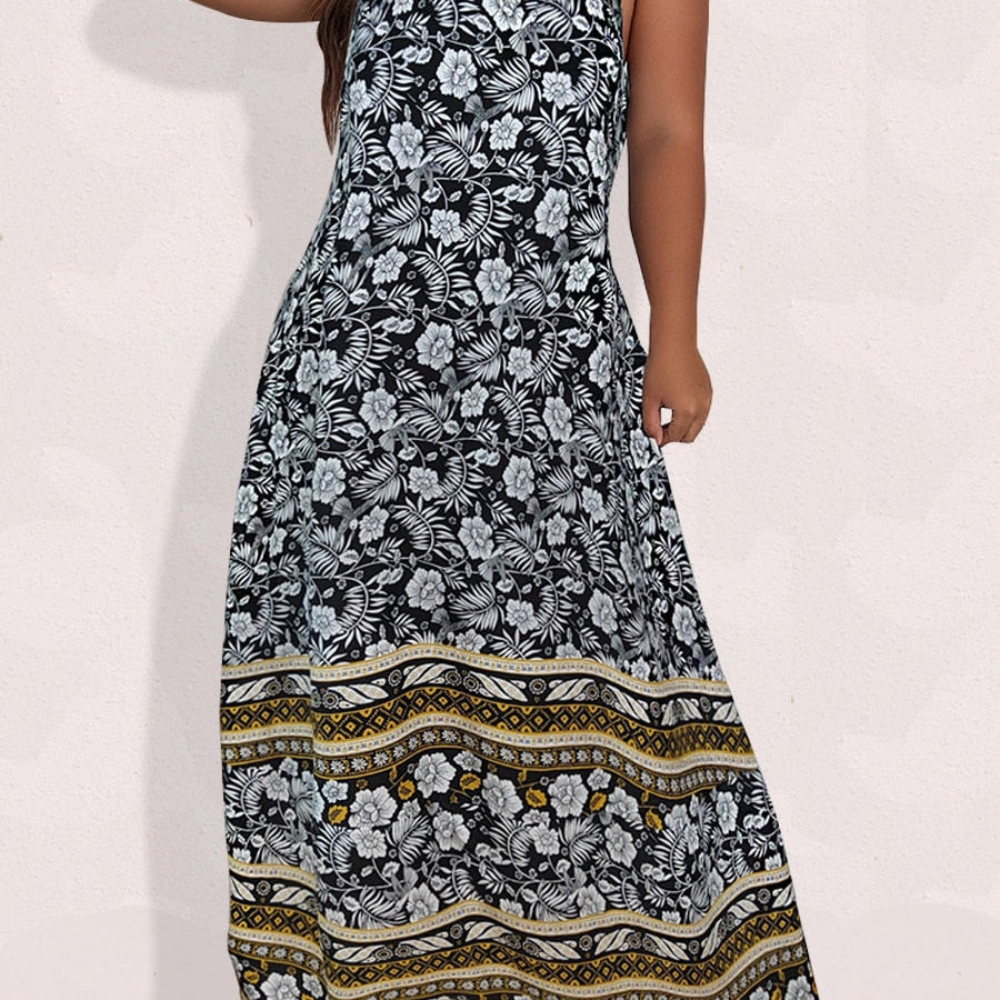 Finjani Women's Dress Plus Size Cami Dresses Summer Backless Maxi Dress Floral Print Formal Party Dresses 2023 445 Spain