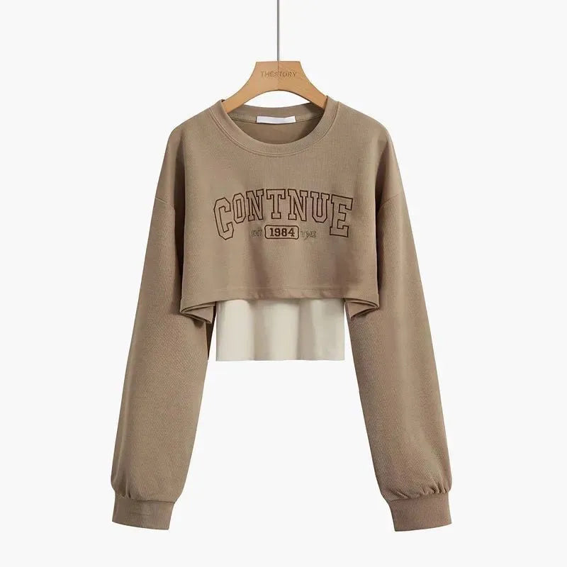 Women's Autumn Tracksuit Suit Korean Elegant Casual Short Long Sleeve Sweater+Vest+Spoort Pants 3 Piece New Matching Set Khaki Sweater