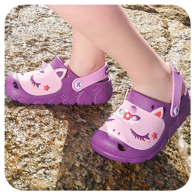 Kocotree Children's Slippers For Boys and Girls Summer Anti Slip Baby Hole Shoes Indoor Home Sandals and Slippers