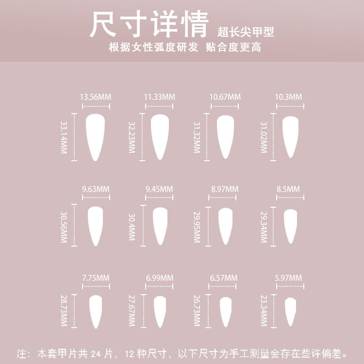 super cool fake nail silver false nail sharp press on nail red black spider special-shaped Punk Artificial Nail Salon Manicure