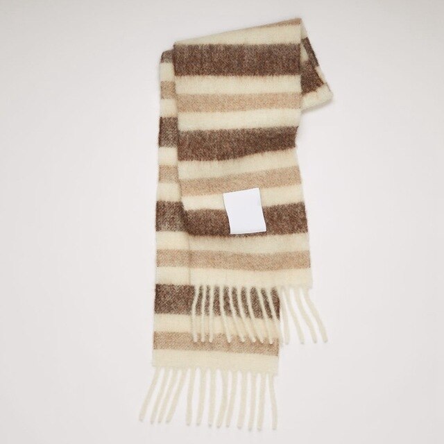 New Scarf Autumn and Winter Multicolor Thickened Plaid Scarf The Same Length Warm Shawl For Men and Women Scarves