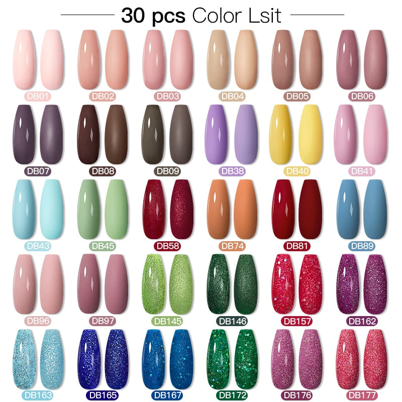 Mtssii 24/25/40/60PCS Gel Nail Polish Set Color Gel Semi Permanent UV Led Varnish Nail Art Design Soak Off Gel Set Nail Gel Set SZH16366