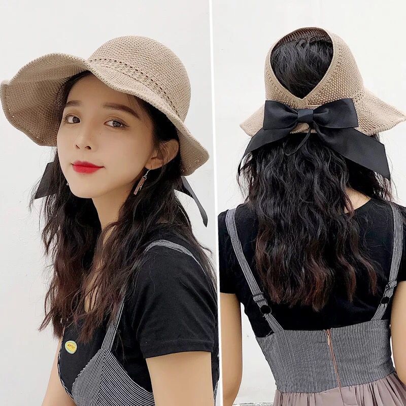 Fashion Wide Brim Sun Visor Hats Crochet Picnic Beach UV Protection Scallop Cap For Outdoor Summer Women's Hat Caps