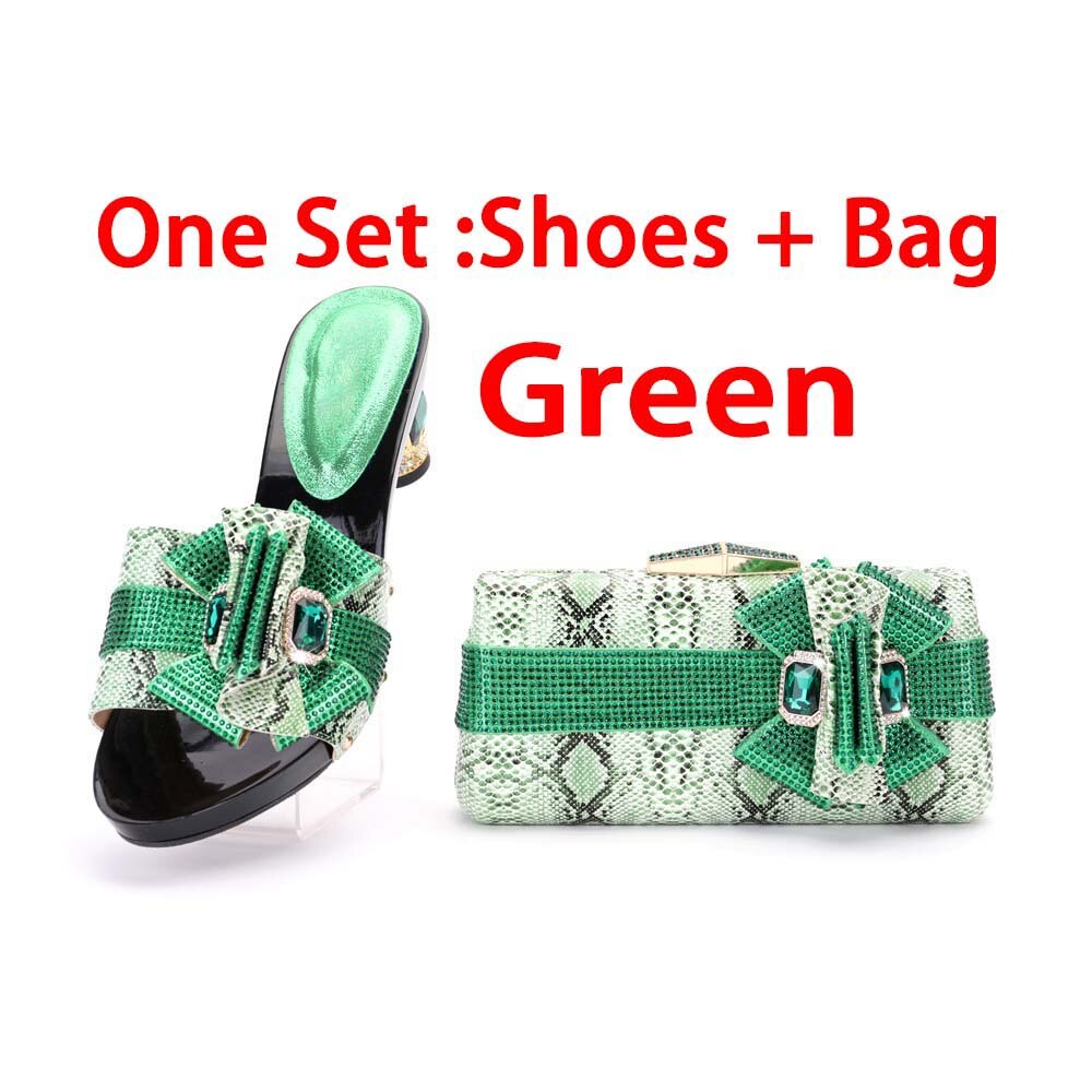 Italian Design Shoes Matching Bag Set Flip Flops Women Slides African Ladies Pumps For Dress shoes and bags 4