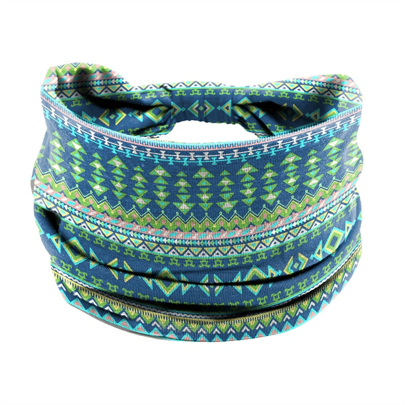 New African Pattern Print Headband for Women Twist Style Hair Band Ladies Salon Make Up Head Wrap Headwear Turban Girls Accessor 14