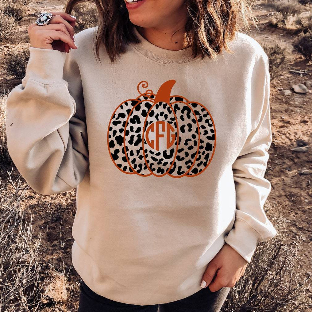 Halloween Printed Round Neck Long Sleeve Sweater