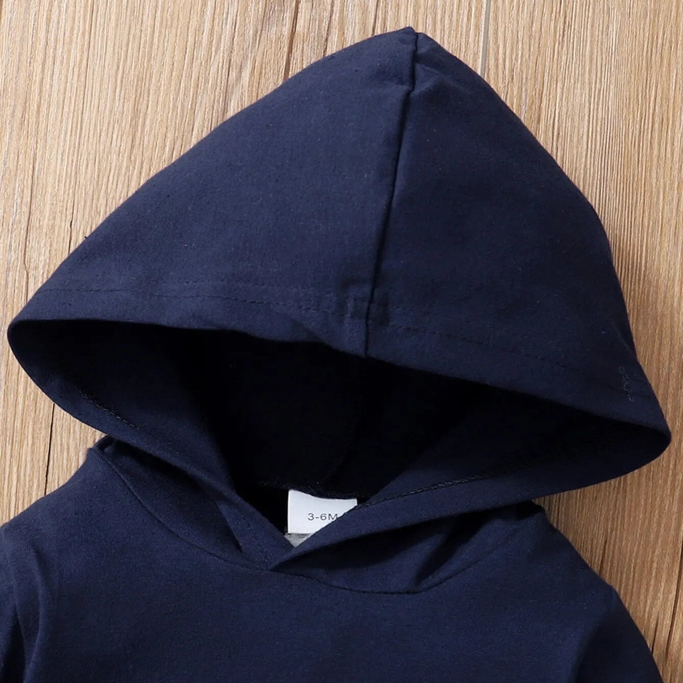 0-2 Years Newborn Baby Boy Hooded Suit 2Pcs Set Long Sleeve Letter Bodysuit+Pants Toddler Boy Autumn Sport Style Sweatsuit