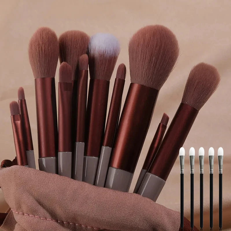 13pcs Makeup Brushes Cosmetic Full Set 3 Colors Soft Hair Female Make Up Tools Foundation Brush Eyeshadow Complete Kit J