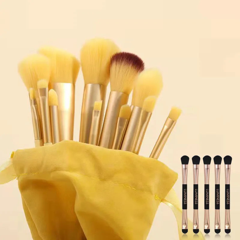 13pcs Makeup Brushes Cosmetic Full Set 3 Colors Soft Hair Female Make Up Tools Foundation Brush Eyeshadow Complete Kit C