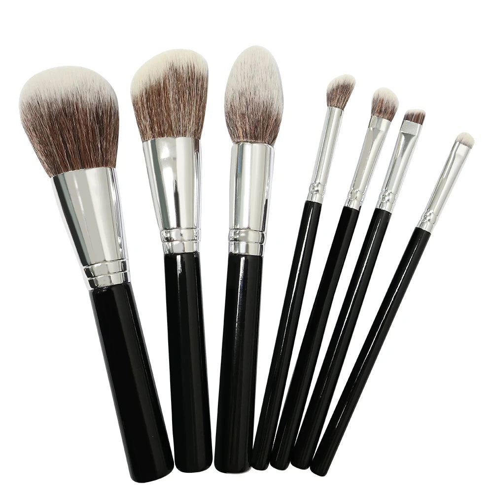 13pcs Makeup Brushes Cosmetic Full Set 3 Colors Soft Hair Female Make Up Tools Foundation Brush Eyeshadow Complete Kit 7pcs black
