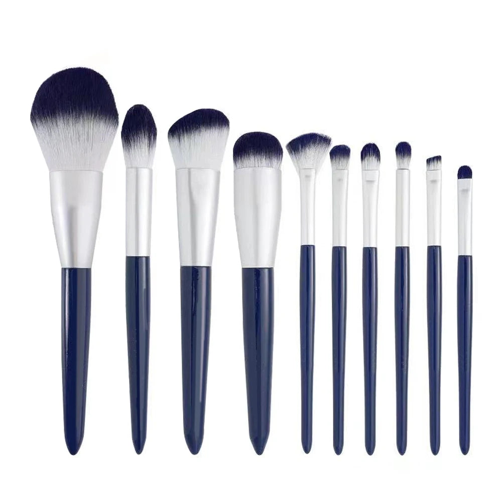 13pcs Makeup Brushes Cosmetic Full Set 3 Colors Soft Hair Female Make Up Tools Foundation Brush Eyeshadow Complete Kit 10pcs blue