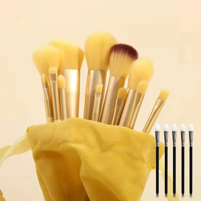 13pcs Makeup Brushes Cosmetic Full Set 3 Colors Soft Hair Female Make Up Tools Foundation Brush Eyeshadow Complete Kit K