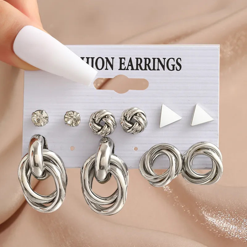 17KM Pearl Twist Hoop Earrings Set Butterfly Acrylic Dangle Earrings for Women Metal Hollow Gold Plated Earring Cartoon Jewelry No.12 CS5404525