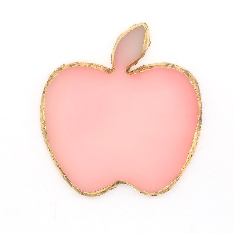 1PC Round Resin Agate Stone Nail Art Palette False Nail Tips Mixing Color Drawing Pallet Gel Polish Display Shelf Manicure Tool 19