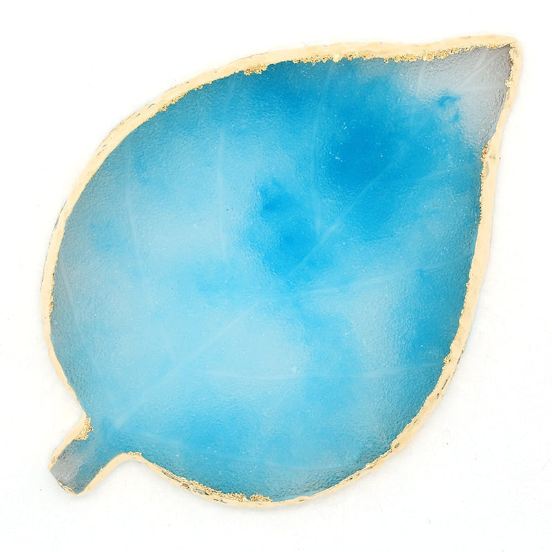 1PC Round Resin Agate Stone Nail Art Palette False Nail Tips Mixing Color Drawing Pallet Gel Polish Display Shelf Manicure Tool 2