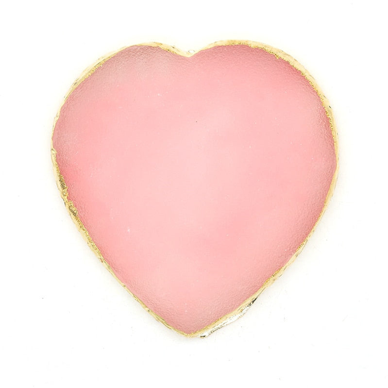 1PC Round Resin Agate Stone Nail Art Palette False Nail Tips Mixing Color Drawing Pallet Gel Polish Display Shelf Manicure Tool 21