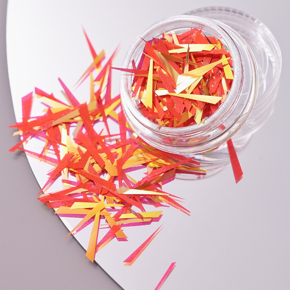 1Pc Shiny Mermaid Glitter Nail Hexagon Sequins Holographic Flakes Chunky Mixed Color DIY Manicure Decoration Design Accessories PT198-29