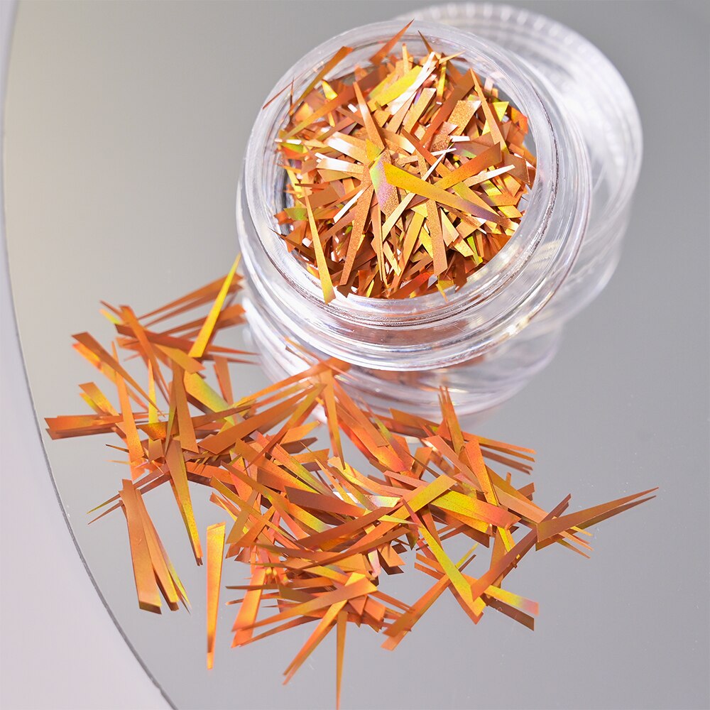 1Pc Shiny Mermaid Glitter Nail Hexagon Sequins Holographic Flakes Chunky Mixed Color DIY Manicure Decoration Design Accessories PT198-21