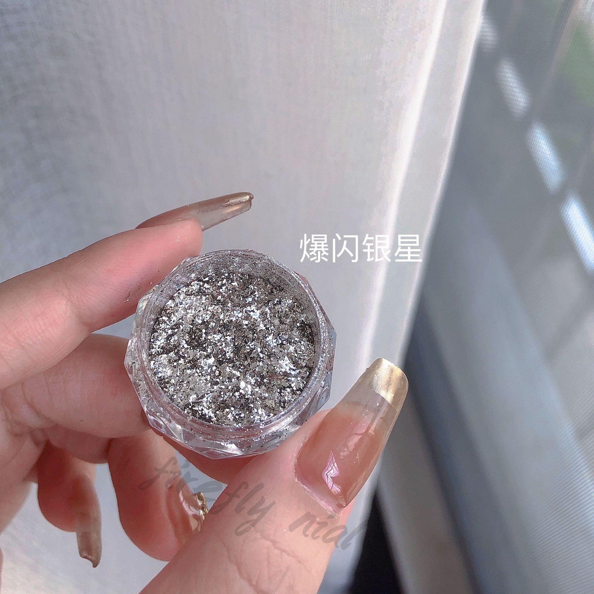 1Pc Shiny Mermaid Glitter Nail Hexagon Sequins Holographic Flakes Chunky Mixed Color DIY Manicure Decoration Design Accessories F6-2