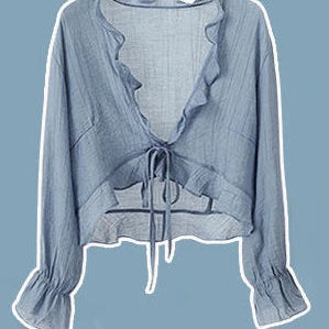 2 Pieces Sets Women Crop Tops Slim T-shirts + Strap Dress Set Korean Style New Fashion Summer Y2k Sexy Sweet Blue