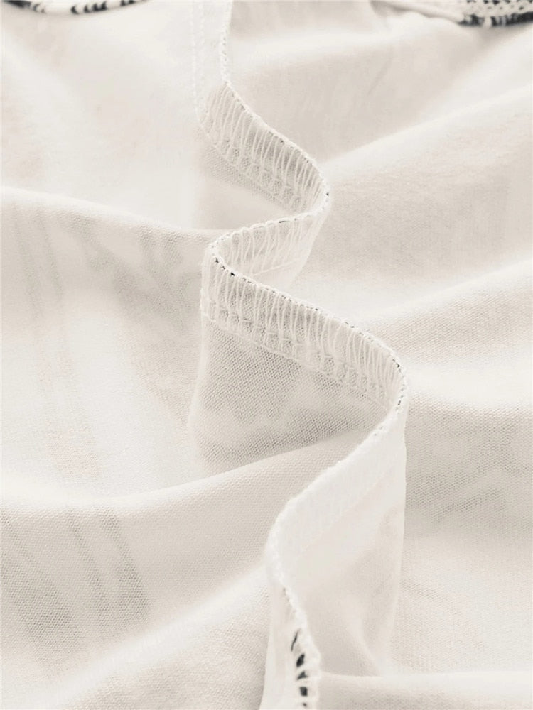 2000s Clothes Y2K Plant Print Corset Top Women Summer Sleeveless Cami Top Harajuku Black Crop Tank Top Streetwear