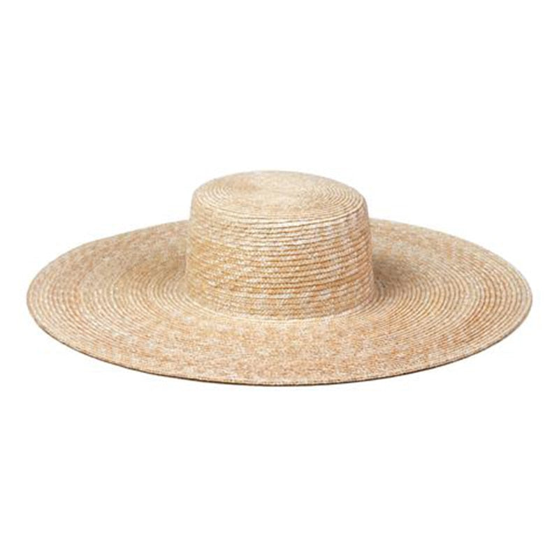 2024 Big Brim Straw Hats For Women Summer Oversized Beach Hat UV Protection Sun Hat Wholesale 15cm brim
