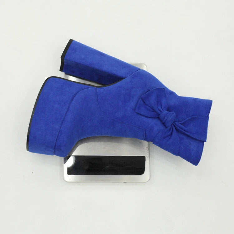 2024 Fantasy Lacquer Leather Side Zipper Short Boots 14cm Thick Heel Gretel Silver Leather Fashion Car Model Square Headed Boots