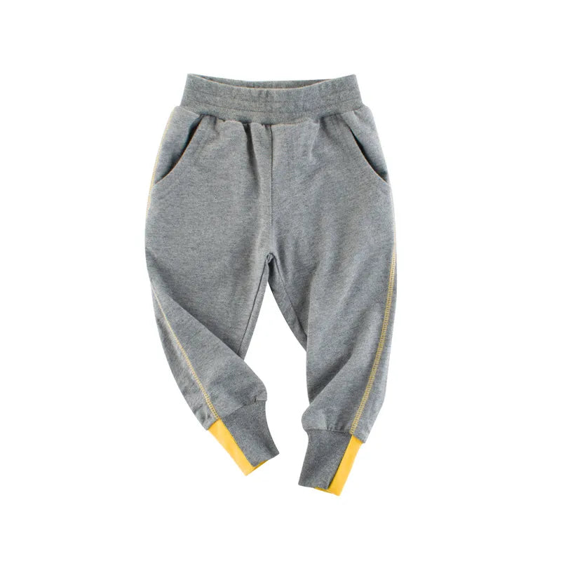2024 Spring Children Trousers for Boys Girls Kids 100% Cotton Cartoon Casual Sport Long Pants Sweatpants 1 to 9 Years Kids