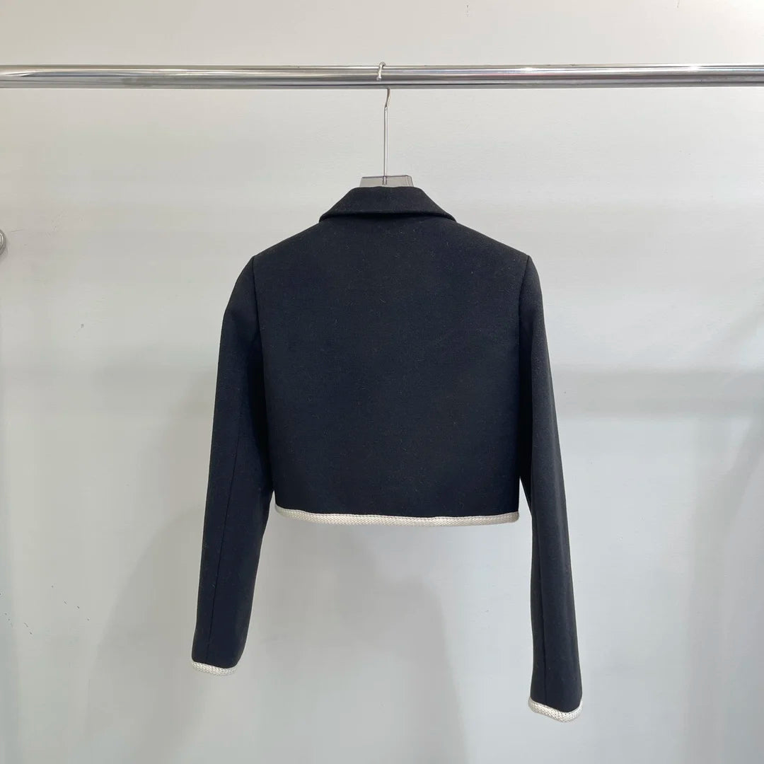 2024 autumn and winter women's high-end custom-made two-piece set Jacket + Dress