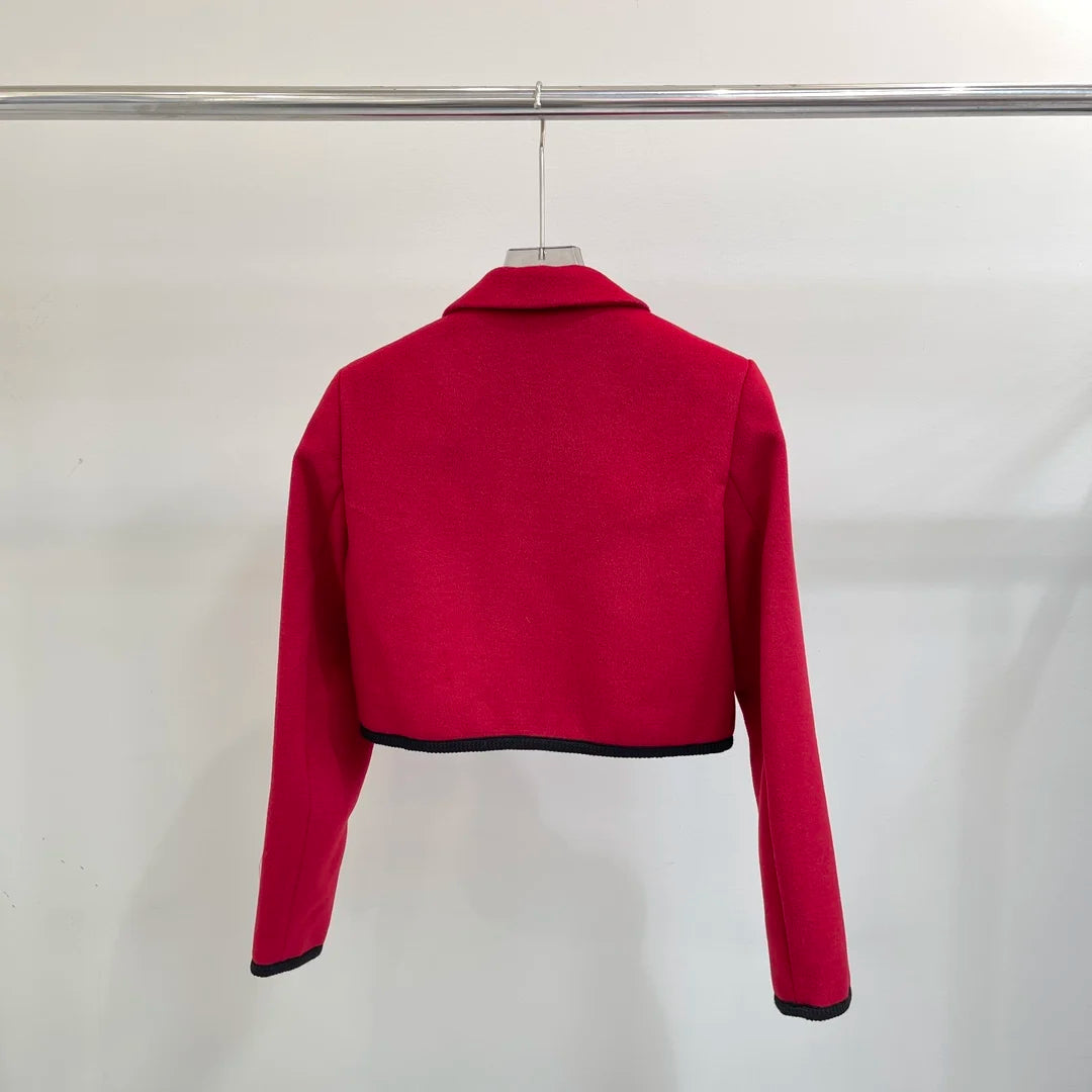 2024 autumn and winter women's high-end custom-made two-piece set Jacket + Dress