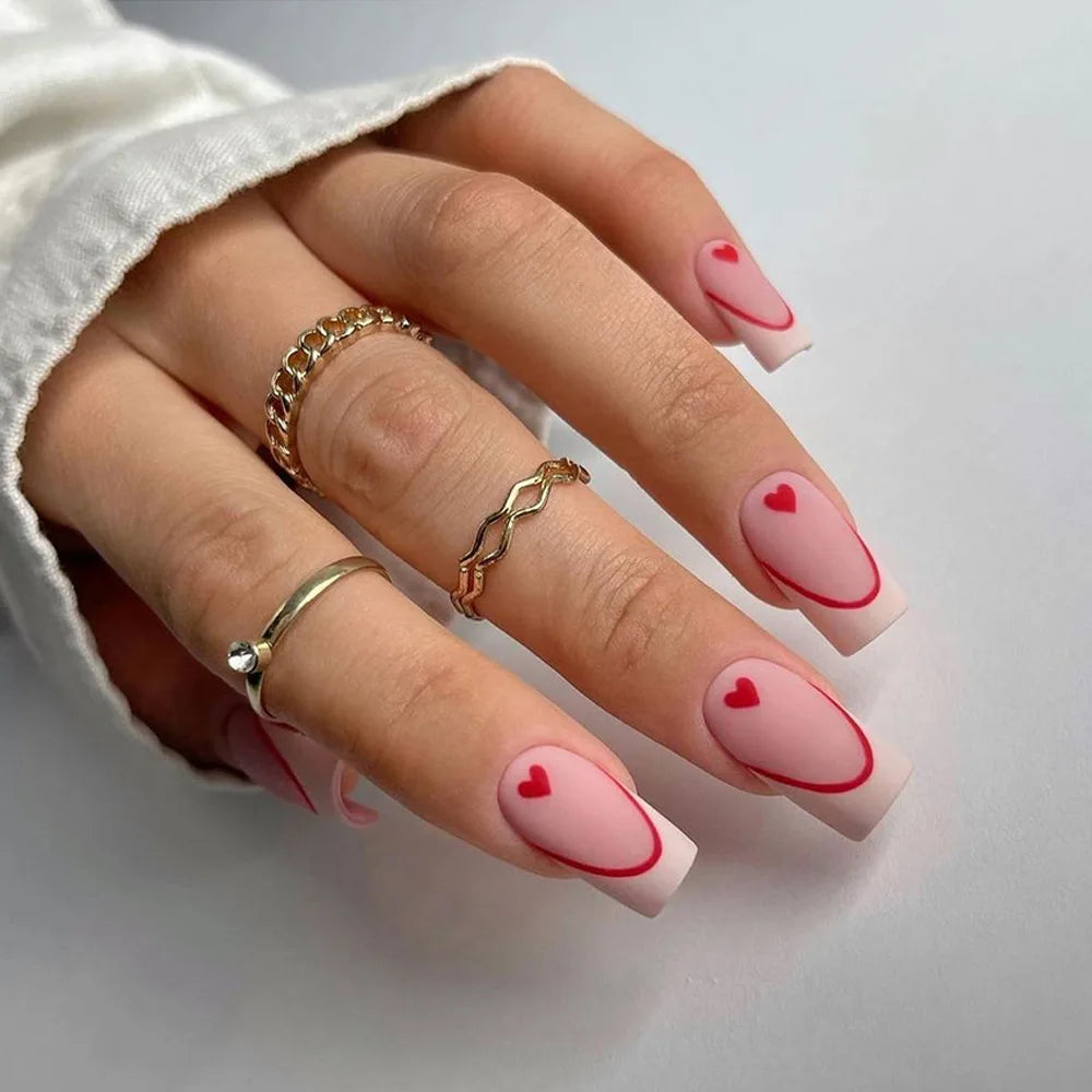 24Pcs Christmas Exclusive False Nails Wearable Xmas Style Fake Nails Checked Snowflake Design Full Cover Press on Manicure Tips* TD146-DY563