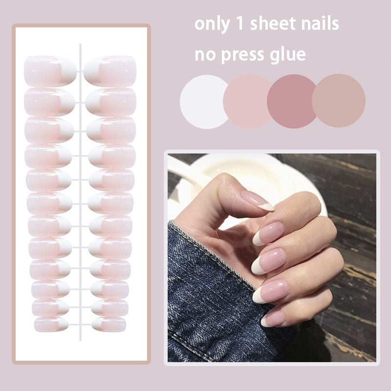 24pcs Short Square Explosive Diamond Sky Blue Armor Enhancements Fake Nails Press On Nails Full Cover Detachable Fingernails only 1 sheet nails