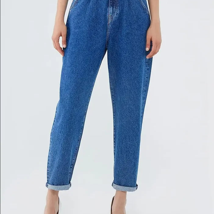 High Waist Straight Jeans