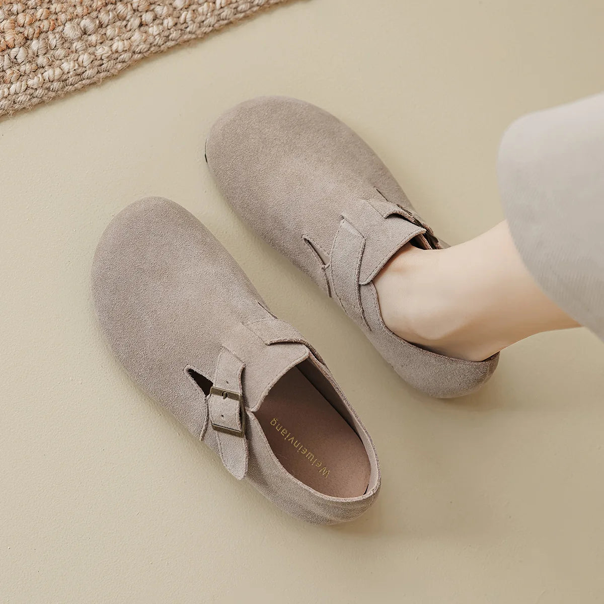 Spring and Autumn Women’s Flat Shoes Genuine cowhide Fashion mary jane Ladies casual leather shoes boat shoes