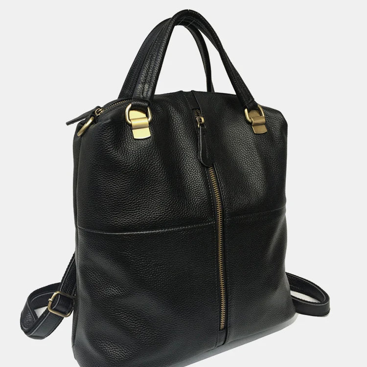 Vintage Women's Genuine Leather Outdoor Backpacks Anti-Theft Large School Bag Designer Travel Satchel Shoulder Crossbody