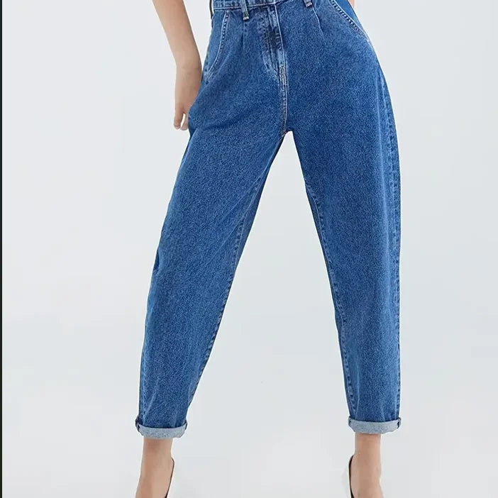 High Waist Straight Jeans