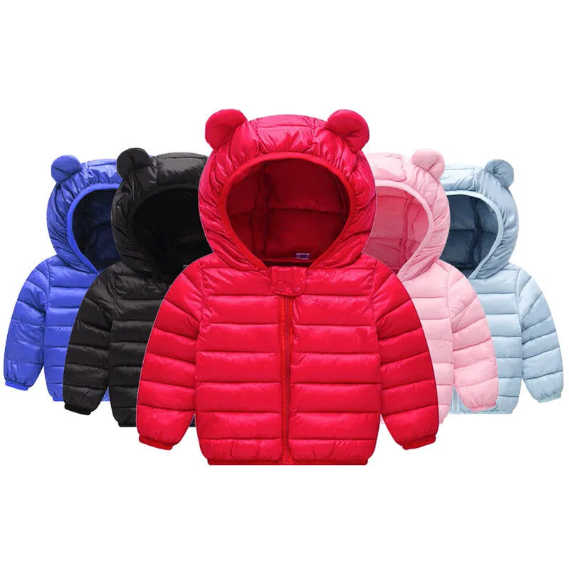 Baby Girls Jacket Spring Autumn Winter Jacket For Girls Coat Kids Warm Hooded Outerwear Children Clothes Infant Girls Coat