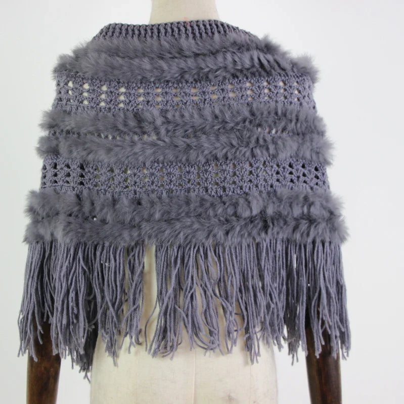 Spring wearing coat rabbit fur cape women's fur shawl all-match bride wedding formal dress free shipping