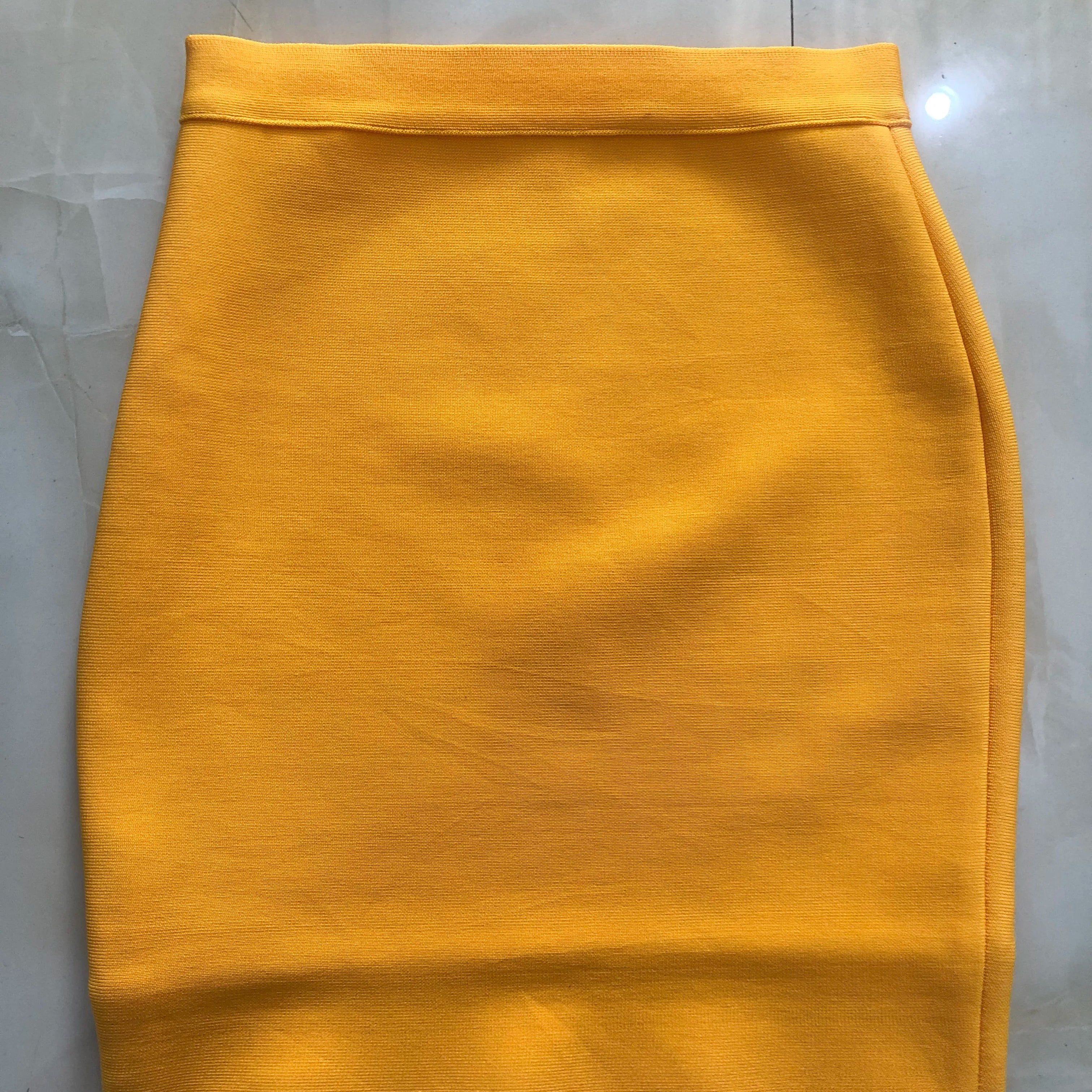 Mini saia bandage bodycon feminina sexy, cor de doce, 2021, saia lápis preta, 43 cm, frete por atacado