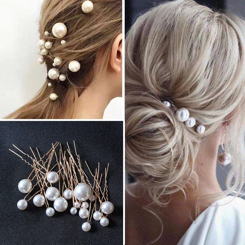 Simulate Pearl Hairpins Hairstyles Wedding Bridal Hair Pins Hair Jewelry Accessories Hairwear Girls Hair Clips for Women