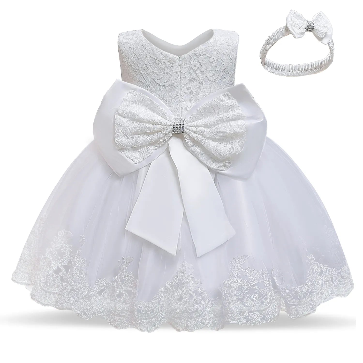 Fashion Wedding Birthday Party Dress Christams Dress For Girl 1-5 Years Girls Dress Elegant Tutu Vestidos Kids Clothes white