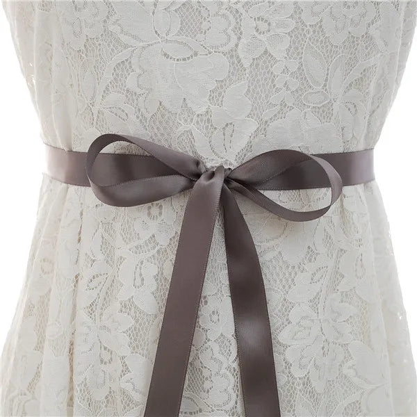 NZUK Crystal Bridal Belt Rhinestones Bridal Sash Sliver Wedding Dress Belt Bridal Dress Belt for Dresses Wedding Gown Dark gray ribbon