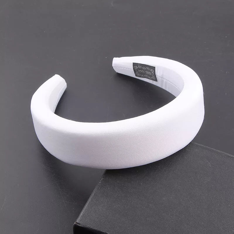 Sponge Headbands for Women Solid Color Tiara Baroque Headband Bridal accessories Daily Headband 3