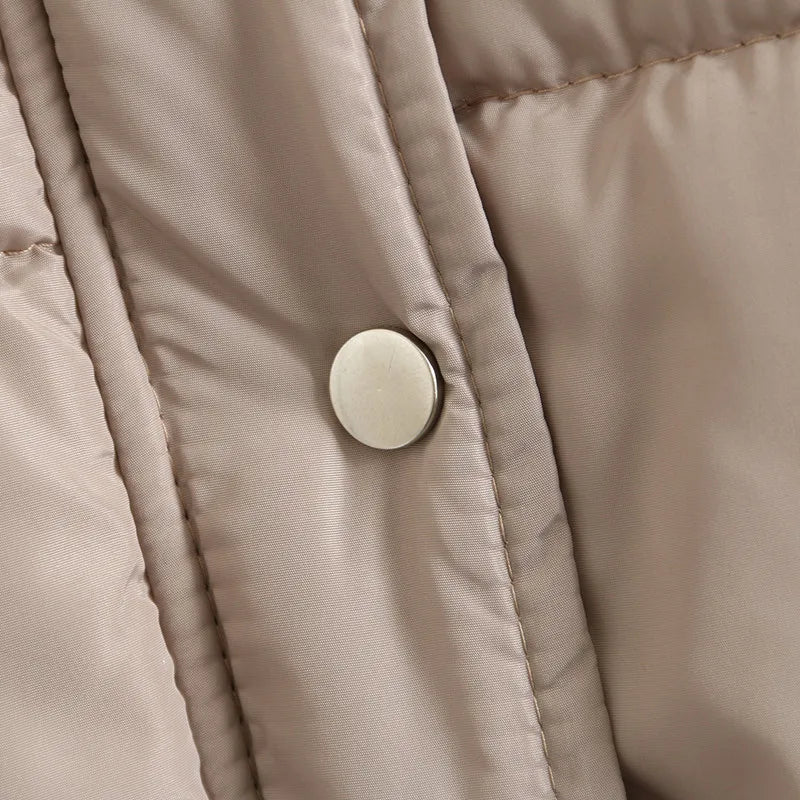 Plus Size Vest For Women 3XL-5XL Lapel Patchwork Sleeveless Jacket Zipper And Big Pocket Winter Vest Large Size Casual Coat Vest