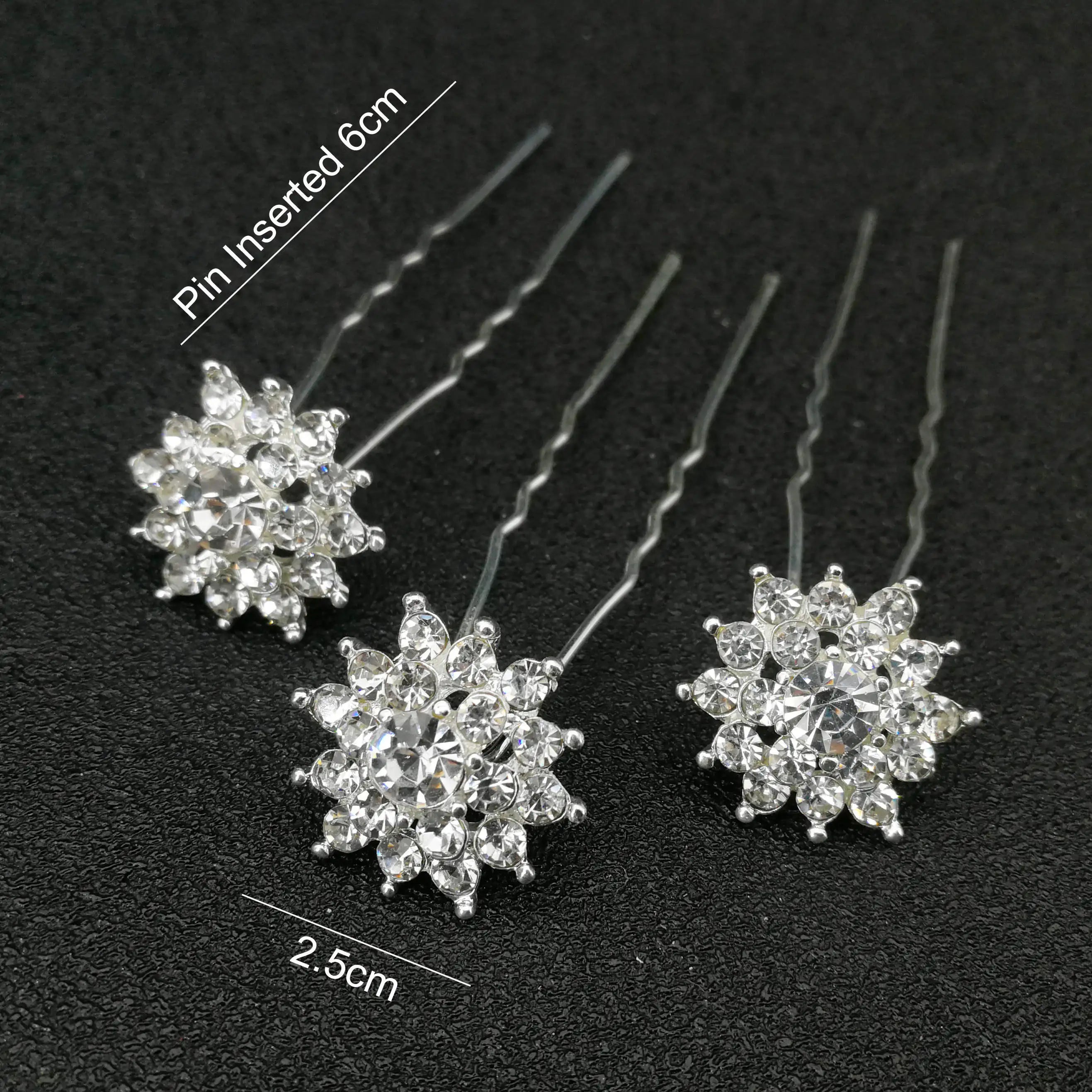 Women U-shaped Pin Metal Barrette Clip Hairpins Simulated Pearl Bridal Tiara Hair Accessories Wedding Hairstyle Design Tools 3pcs Snowflake